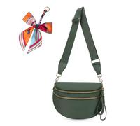 Générique Elysir Crossbody Bag, Elysir Crossbody Bag for Women, Double Pockets With Large Capacity, Adjustable Shoulder Strap (pea green)