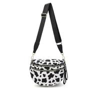 Générique Elysir Crossbody Bag for Women, Double Pockets with Large Capacity, Adjustable Shoulder Strap, Waterproof (D)