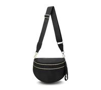 Générique Elysir Crossbody Bag for Women, Double Pockets with Large Capacity, Adjustable Shoulder Strap, Waterproof (K)