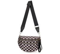 Générique Elysir Crossbody Bag for Women, Double Pockets with Large Capacity, Adjustable Shoulder Strap, Waterproof (A)