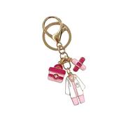 Générique Émail Keychain de docteur de bande dessinée, outils médicaux Pandents de masque chirurgical pour le cadeau de docteur d'infirmière