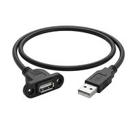 Générique Embase de Panneau USB 2.0, Adaptateur de Trou de vis, 150cm | Câble d ' extension USB 2.0 mâle à femelle, connexion pour bureau industriel, remplacement pour bureau