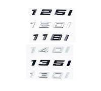 Générique Emblème ABS en Fonte Ancienne Compatible avec Les Série 1 116i, 118i, 120i, 125i, 128i, 130i, 135i et 140i - Autocollant de Coffre, Autocollant de Voiture(Glossy Black,125i)