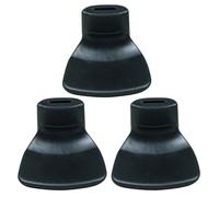 Générique Embouchure Design Compact Portable Compatible Flûtes 6 et 8 Trous en Résine Noire, Facile à Installer pour Flûte pour Débutants en Instruments à Vent