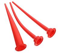 Générique Embout de buse à calfeutrer Buse de calfeutrage en caoutchouc rouge 3 pièces 30 cm pour cartouche silicone avec pointe fine et capuchon anti-séchage pour applications domestiques
