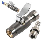 Générique Embout de gonflage verrouillable, Métal Robuste avec Clip sans Fuite d'air, Connecteur Rapide pour Gonfleur, pour Vélo Moto Berline SUV Camping-Car Usage Extérieur et
