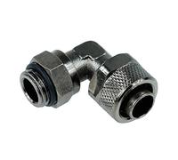 Générique - Embout Métal Manuel - Coudé 90° Pivotant - 1/4'' - Tube 10/13 - Noir