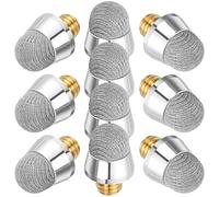 Générique Embouts de Remplacement pour Stylet Capacitif M5 Filetage Externe 6,4 Mm en Alliage D'aluminium Argenté 10 Pièces sans Bruit D'écriture Facile à Remplacer pour Écrans Tactiles