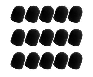 Générique Embouts de Stylet Capacitif Pointes de Rechange Compactes et Portables en Silicone Noir Lot de 15 pour Écrans Tactiles de Smartphones