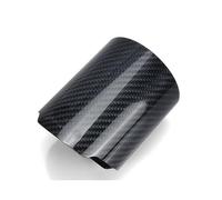 Générique Embouts d'échappement Couvercle De Tuyau D'échappement Universel Droit, 1 Pièce, Aspect Carbone, pour Voiture, Boîtier Silencieux(Glossy In74-0u78)