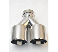 Générique Embouts d'échappement Embout D'échappement 2 1/2 Pouces Entrée 3 Sortie 8 "Longueur Poli 304 Embouts Tuyau en Acier Inoxydable 1.2mm D'épaisseur(IN60-OUT76mm)