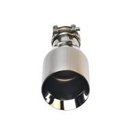Générique Embouts d'échappement Embout D'échappement 2.5 Pouces, Entrée 4, Sortie 7. De Long, Bouche Inclinée en Acier Inoxydable 304, Double Couche, 1 Pièce(IN60-OUT89MM)