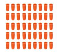 Générique Embouts pour Colle à Outil pour Résoudre le Bouchon de de Flacon 100 Pièces en Plastique Orange pour Usage et Salon de