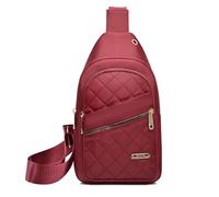 Générique Emmafy crossbody bags for women, quilted sling bag, Women Quilted Chest Crossbody Trendy Travel Bag for Hiking Cycling (C#5)