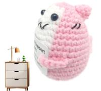 Générique Emotion Encourage Shark - Shark Lovers Keepsake for Women with Encouragement Card Small Animal Lovers Keepsake | Positive Knitted Sharks for Women Men