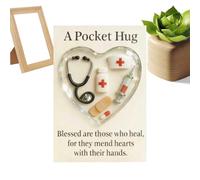 Générique Emotional Hug Card | Calming Heartwarming Companion | Pocket 3D Heart Hug with Card | for Teens Boys Girls Students Adults Friends Him Her Birthday Christmas Easter
