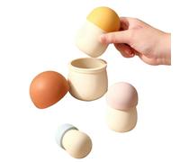 Générique Empileurs De s Empilables pour Bébés Et - Jouet d'apprentissage Préscolaire Empilable en Forme De Champignon | Pyramide De Tour De Jouet De en Silicone, Jeu De Reconnaissa