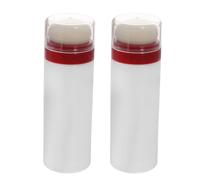 Générique Empty Loose Powder Bottle - 2 Pack PVC Case | Travel Makeup Container With Gentle Powder Puff, Portable Sifter Jar For Setting Powders Talc And Shimmer For On-the-Go Beauty And Travel Use