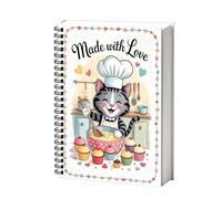 Générique Empty Recipe Book | Spiral Bound Blank Meal Binder | Kitchen Recipe Notebook | Ŕecipe Notebook And Blank Řecipe Book For Cooking Baking Kitchen Home Restaurant Apartment Dormitory