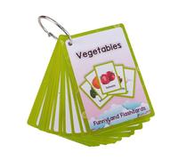 Générique en Anglais sur Les Légumes Outils Pédagogiques Mots de Base en Lecture Cartes Cognitives de Poche pour La Maternelle