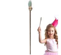 Générique en Bois Pierre De Sorcier - Bâton De Bois Pierre Naturelle 33-36 Cm | Sorcière Professeur De Pieřre Précieuse Magique | Accessoire Photo Collectionnable pour Fête Cos