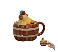 Générique en céramique animale - Verres divertissants sur le thème de Capybara, adorable à thé au design de dessin animé avec tasses Proteea - en céramique animale mignonne, à café de de