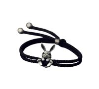 Générique en corde avec breloque lapins pour hommes et femmes, accessoire de chaîne à main, parfait pour les fêtes, en corde réglable