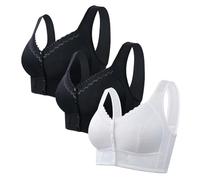Générique en Coton Accouchement - Soutien-Gorge Respirant à Fermeture Frontale pour Personnes âgées, sans Armatures, pour Femmes âgées Body Amincissante Plat (BK2, 50)