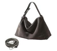 Générique En Cuir Pour Taille Moyenne Avec Organisateur Suede Shoulder Crossbody Bag Ensemble De Bagages Main Approuvé Par Compagnie Aérienne (Grey, One Size)