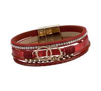Générique en Cuir tressé Multicouche Moderne avec Perles de cuivre Charme bohème réglable pour Les Femmes Mode bohème pour Femmes