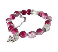 Générique En En 2 Argent Phrases Anneaux High Value Friends Bracelet Fashion Plaqué Perles Aimanté Choix Homme Anneaux (Hot Pink, One Size)