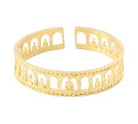 Générique en Laiton à extrémité Ouverte présentant des milliers d ' œuvres d ' Art bouddhistes exquises Accessoire de à Manchette Ouverte Bouddhiste en Laiton élégant avec Un Design de Grotte