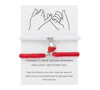 Générique En Mm Connecté Jonc Perles Bijoux Bracelets His And Hers Adjustable 8 Love Heart Bracelet Jewelry En Couple Bracelet Anneaux (I, One Size)