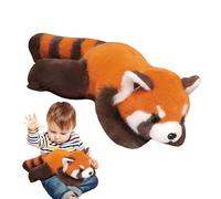 Générique en Panda Rouge, Oreiller en - 15,8 Pouces, Jouet en Mignon, Oreiller en Panda Rouge Super Doux pour Filles, Garçons, Adultes, Décoration D'intérieu