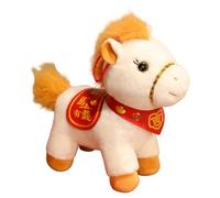 Générique en Peluche Cheval | Figurine en Peluche 2026 Année du Cheval,Doudou Animal pour Le Nouvel an Chinois - pour Enfant Garçon Salon Chambre À Coucher Étagère Salle D Étude Chambre D Enfant