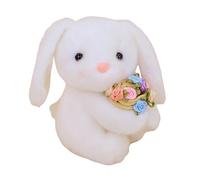 Générique en Peluche de Lapin | Coussin Décoration Saint-Valentin Lapin Doux | Décoration Saint-Valentin en Peluche,Salon Bureau Chambre d'enfant Petite Amie Épouse Ami Sœur Fille
