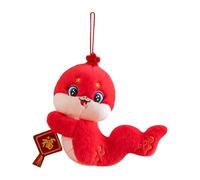 Générique en Peluche Serpent De L'année - Jouet en Peluch Serpent du Festival, Peluhe Serpnt du Zodiaque Rouge | Figurine Sepent en Peluche Douce À Offrir À des Personnes Proches, pour Exprimer Ses B