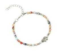 Générique en Pierre Turquoise éléphant d ' Afrique réglable 16 cm + chaîne 5 cm élégant Bijoux pour Son sur Le thème Animal