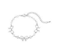 Générique En Poignet Naturelle Mm Argenté Classique Bracelet Aesthetic Jewelry Birthday For Women Bleu Perles Homme Anneaux (Beige, One Size)