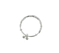 Générique En Précieuses Largeur Rhodonite Bijoux Rotating Bead Bracelet Adjustable Jewelry For Occasions En Message Bracelet Maman Quartz Anneaux (Silver, One Size)
