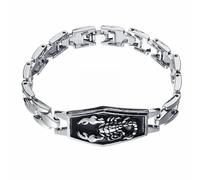 Générique En Rhodonite Bracelet Bijoux Motorcycle Sign Bracelet Cuff Bracelet Men's Boy Fashion Jewelry Jonc Naturelle Couple Largeur En Anneaux (Black, One Size)