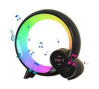 Générique Enceinte avec Éclairage LED | Lampe de Chevet intégrant Un Son Stéréo,Lampe de Chevet et Son Mobile Multifonction,pour Salon Chambre Chambre d'Chevet Bureau Extérieur Fête Voyage
