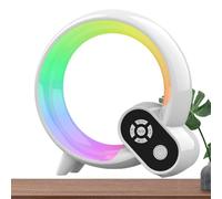 Générique Enceinte avec Lumières | Stéréo Portable Compact et Puissant - Enceintes d'Extérieur avec Veilleuse LED | pour Salon Chambre Chambre d'Chevet Bureau Extérieur Fête Voyage