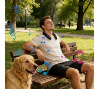 Générique Enceinte Cou sans Fil,Autonomie de 6 à 10 h, Enceinte de Cou sans Fil - Son Stéréo 5D Enceintes Maison - pour Hommes Femmes Maison Extérieur Randonnée Plage