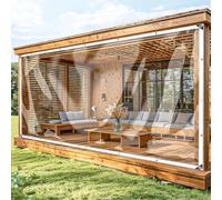 Générique Enceinte de bâche Transparente for Gazebo d'arrière-Cour, Panneaux latéraux de bâche Transparente Toutes Saisons