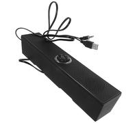 Générique Enceinte de Bureau Compacte Double Haut-Parleur en PC Noir, Son Puissant pour Ordinateur Portable et Moniteur, pour Usage Quotidien et Gaming