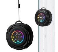 Générique Enceinte Portable pour Douche,Dispositif De Son avec Ventouse Et Éclairage LED | Enceinte Compacte pour Salle de Bain,pour Famille Amis Camping Piscine Extérieur Natation