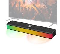 Générique Enceintes RGB | Système Audio pour Les Jeux sur PC,Enceinte Portable pour Télévision - pour Douche Fête Noël Salon Terrasse Voiture Téléphone Musique Home Cinéma