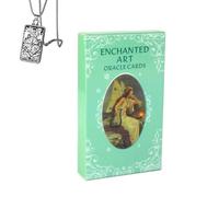 Générique Enchanted Art Oracle - Pocket Edition, Cardstock, idéal pour Les débutants, Comprend Cartes et Collier
