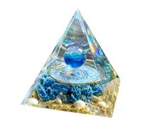 Générique Energy Pyramid - 2.36 in Portable Meditation Statue, Desk Sea World Design Crafts, Sea World Design Positive Statue for Men Women Elderly Yoga Lover Home Workplace Bookshelf Bedroom